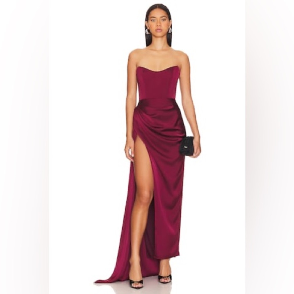 Katie May Bita Gown in Bordeaux size XXS